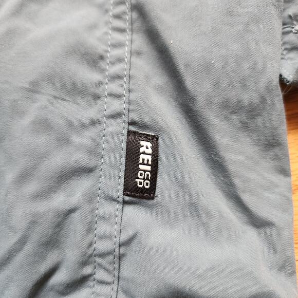 REI Co-op Shirt Mens Size 3XL Gray Long Sleeve Button Up Outdoor Hiking Bluesign - Picture 9 of 12